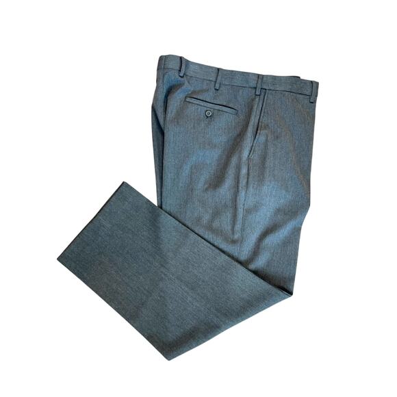 Louis Raphael Slim Fit Gray Dress Slacks Pants 38 Tailored Sophistication - Picture 1 of 8